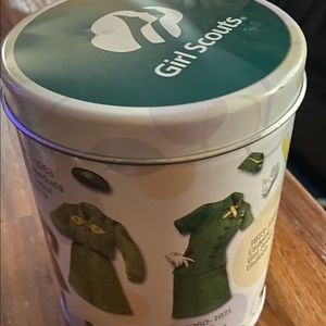 Girl Scouts uniform design tin